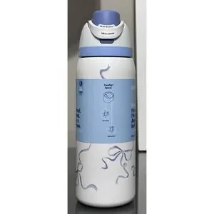 Water Bottle REAL Owala Tied And True Blue Bows 32 Oz Freesip UO
